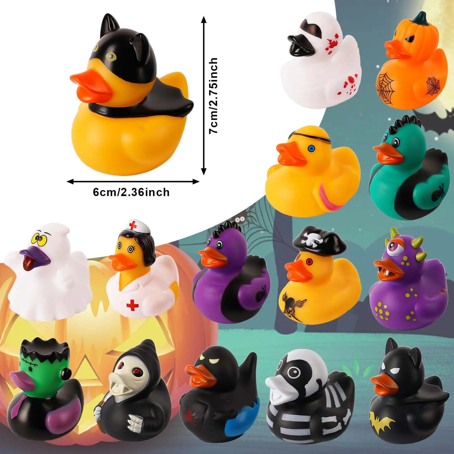(BULK)YOUVE BEEN DUCKED! Halloween 2pc, 6pc, 12pc Duck