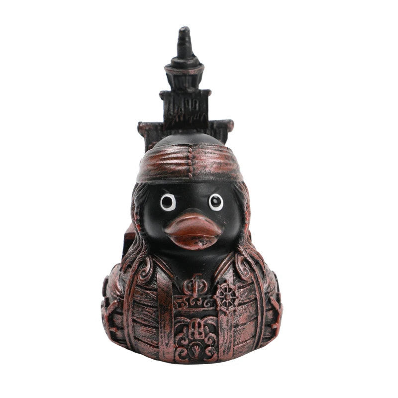 Pirate Ship Duck Scary Alien Duck Statue Creative Desktop Decoration Funny Car Dashboard & Desk Decor, Cool Gift for Adults New