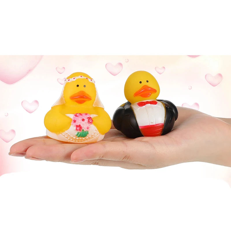 Wedding Rubber Ducks Bride and Groom Rubber Ducks Bulk Decorations Wedding Gift Bag Presents Marriage Blessings