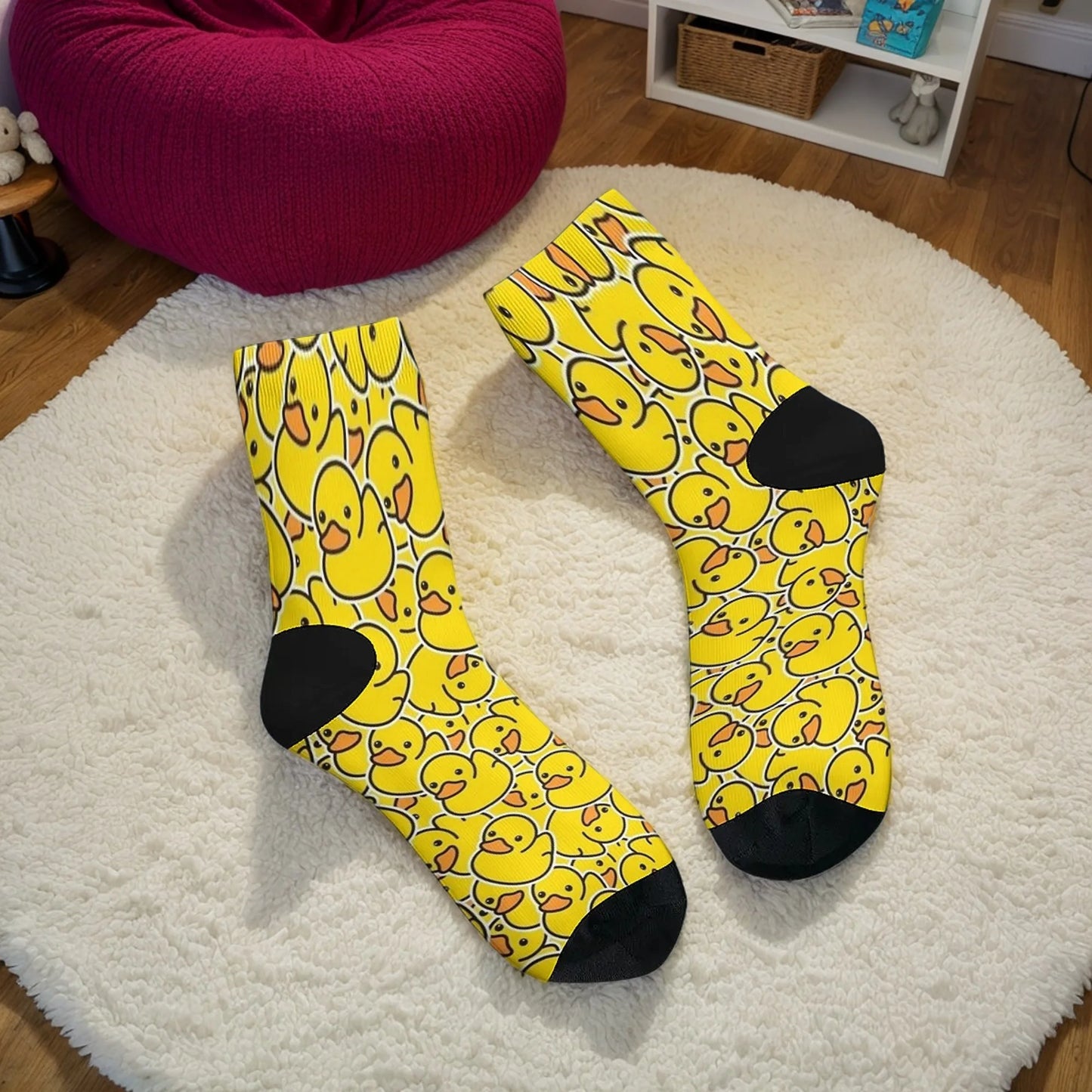 YOU'VE BEEN DUCKED! duck novel casual socks