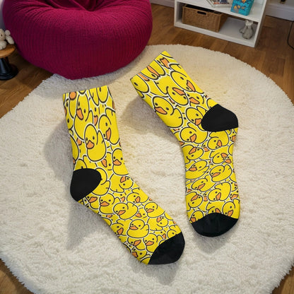 YOU'VE BEEN DUCKED! duck novel casual socks