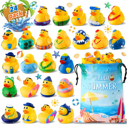 (BULK)YOU'VE BEEN DUCKED! 24pc Summer time Duckies