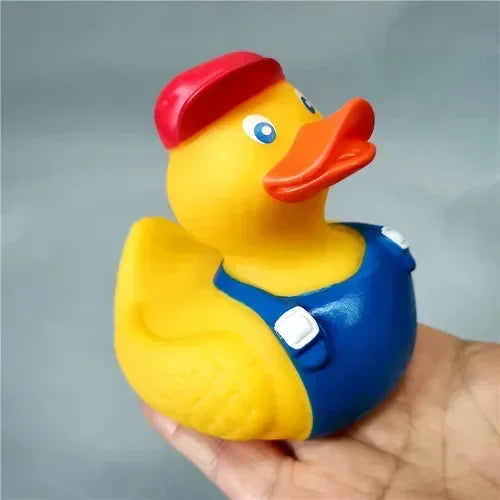 Cartoon Superman Pirate Doctor Nurse Rubber Duck Squeezing Ducks Stress Relieving Toys Bath Swimming Pool Decorations Kids Gifts