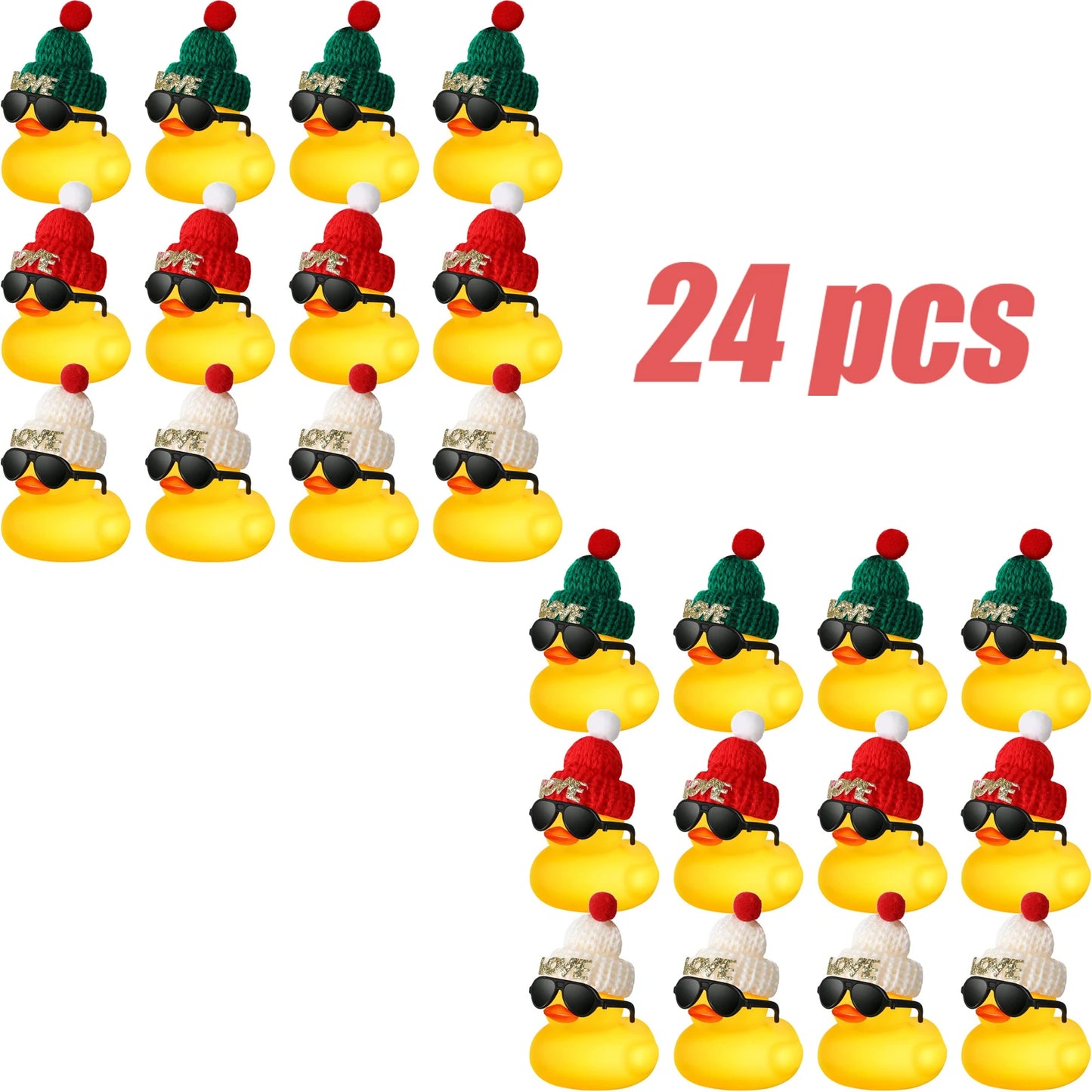 (BULK)YOUVE BEEN DUCKED Christmas Ducks 6c,12c,24c