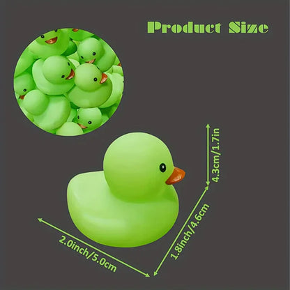 (BULK)YOU'VE BEEN DUCKED! Green Rubber Ducks,