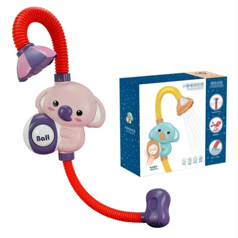 Cute Duck Bathtub Boat Toy with 3 Emotional Ducks Automatic Water Spray Toys for Toddlers Sensory Interactive Baby Shower Gift