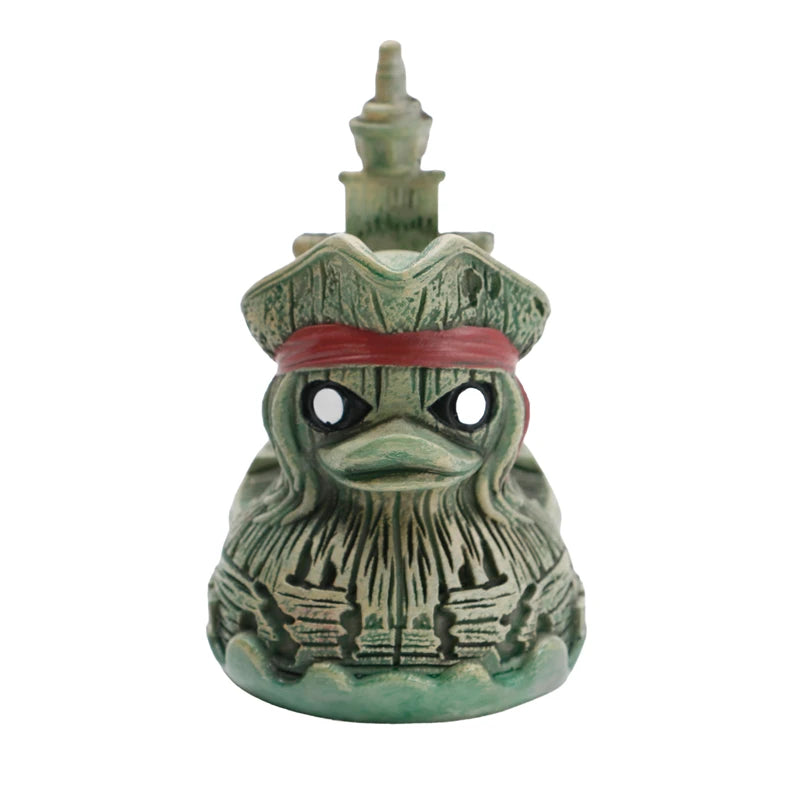 Pirate Ship Duck Scary Alien Duck Statue Creative Desktop Decoration Funny Car Dashboard & Desk Decor, Cool Gift for Adults New