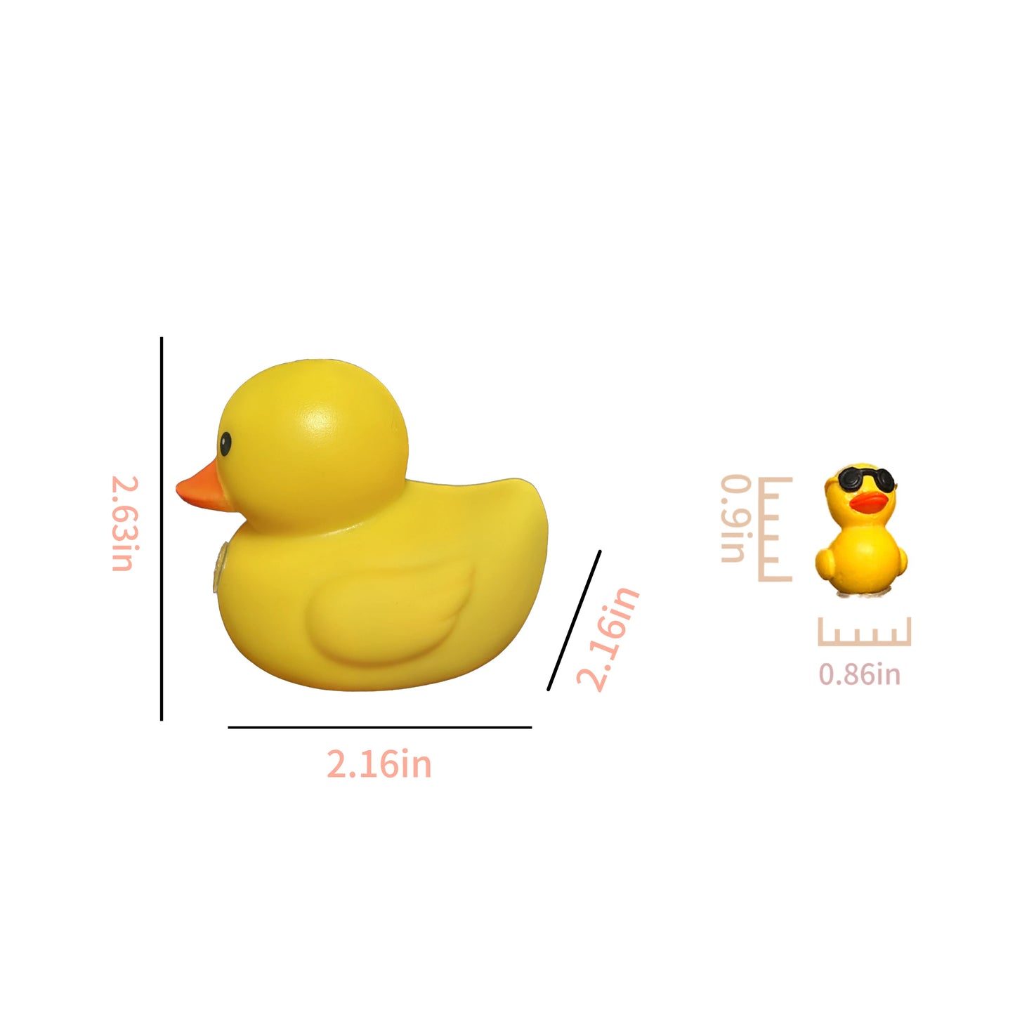 Rubber Duck Toy Car Ornaments Car Dashboard Decorations Motor Accessories Yellow Duck Ornaments with Helmet for Bike Cycling