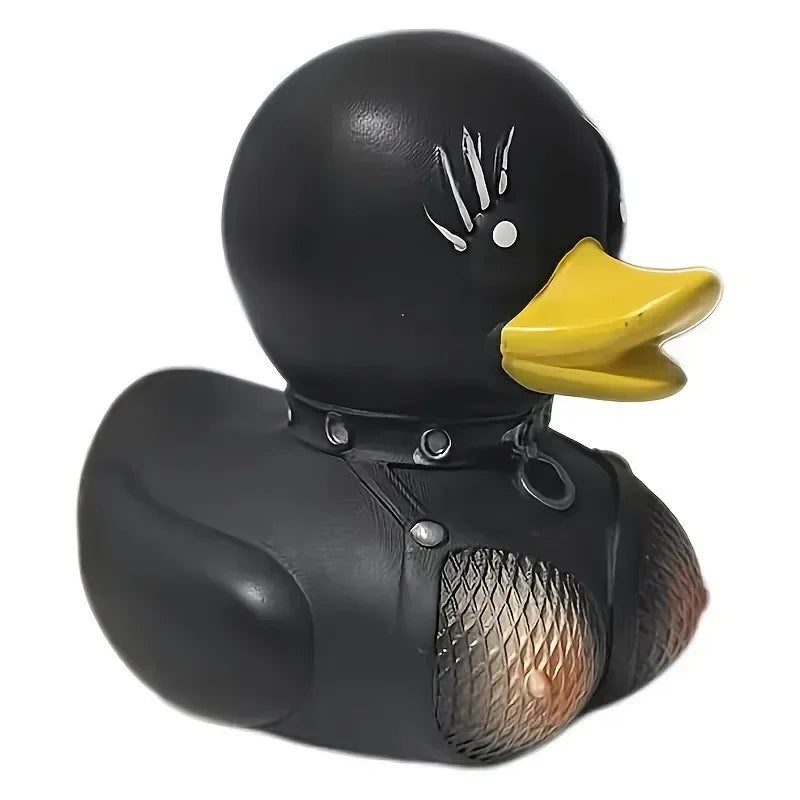hot Duck Statue Gothic Sculpture Punk Animal Figurine Resin Desk Decoration Collectible Figurines Satan Duck Tabletop Ornaments