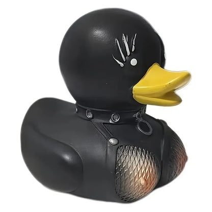 hot Duck Statue Gothic Sculpture Punk Animal Figurine Resin Desk Decoration Collectible Figurines Satan Duck Tabletop Ornaments
