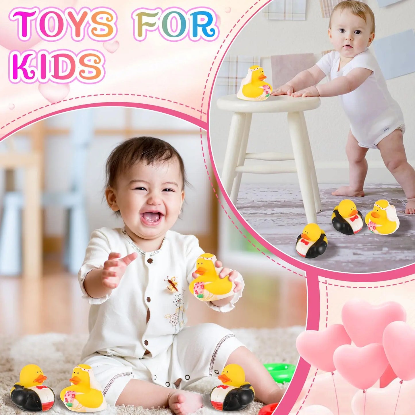 Wedding Rubber Ducks Bride and Groom Rubber Ducks Bulk Decorations Wedding Gift Bag Presents Marriage Blessings