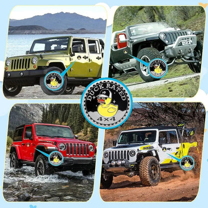 Duck Rated Car Emblem - Metal Cool Duck Stickers