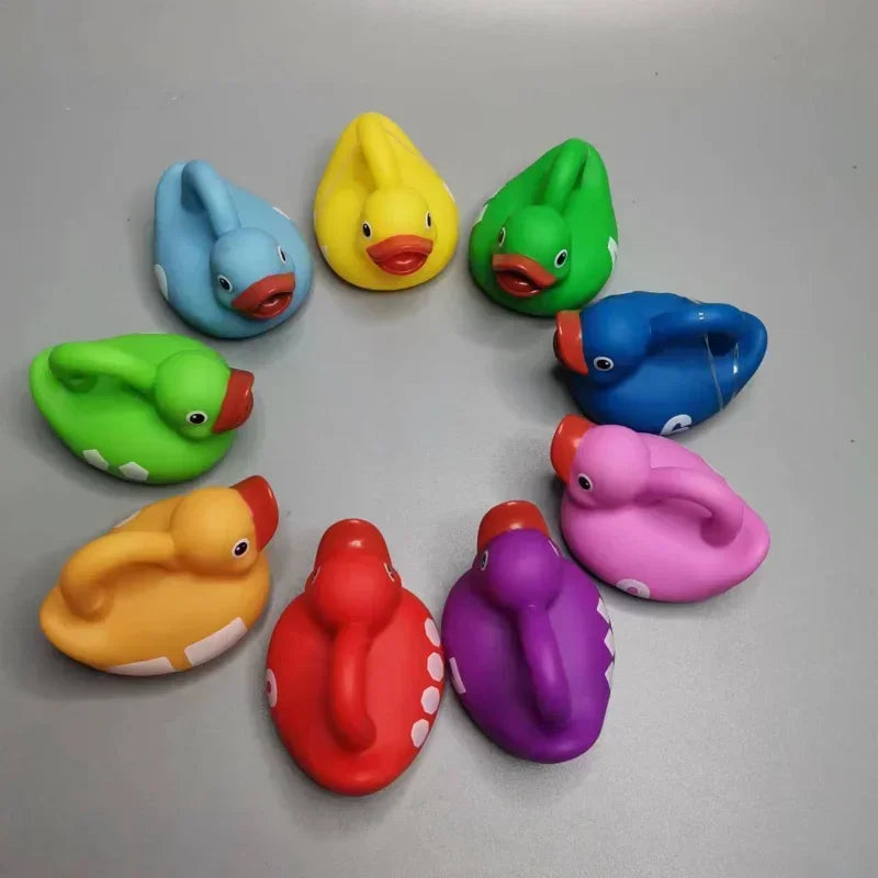 Cartoon Superman Pirate Doctor Nurse Rubber Duck Squeezing Ducks Stress Relieving Toys Bath Swimming Pool Decorations Kids Gifts